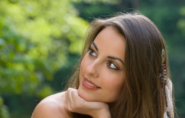 Model, brunette, Lorena Garcia