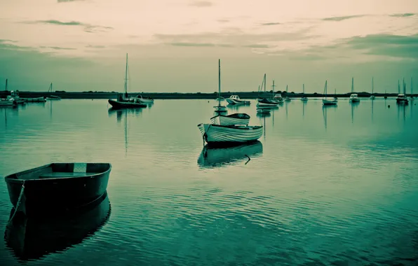 Boat, England, harbour, Brancaster Staithe
