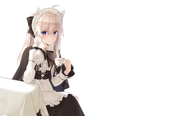 Girl, neko, ears, the maid, The Journey of Elaina, Majo no Tabitabi