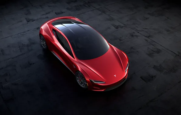 Roadster, the view from the top, Tesla, 2020