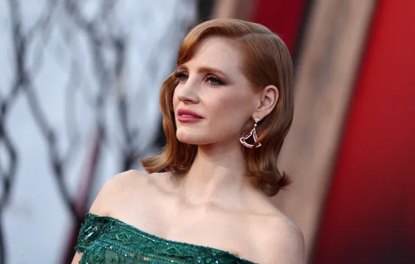 Picture look, pose, makeup, actress, hair, Jessica Chastain, Jessica Chastain