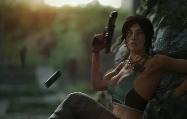 Girl, Gun, Tomb Raider, Lara Croft, Game, Lara Croft