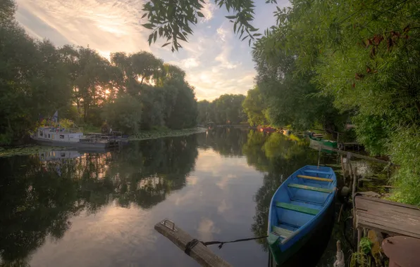 Picture nature, morning, Eduard Gordeev, Pereslavl