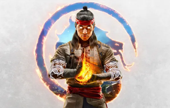 Picture fire, tatoo, Liu Kang, MK1, NetherRealm Studios, 2023, Mortal Kombat 1, god of fire