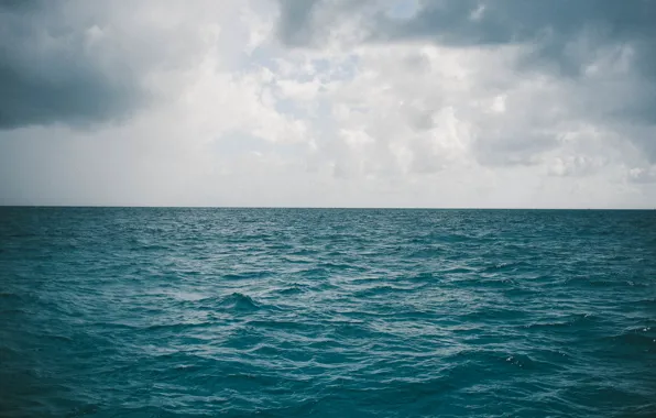 Sea, clouds, the ocean, horizon, sea, ocean, infinity, clouds