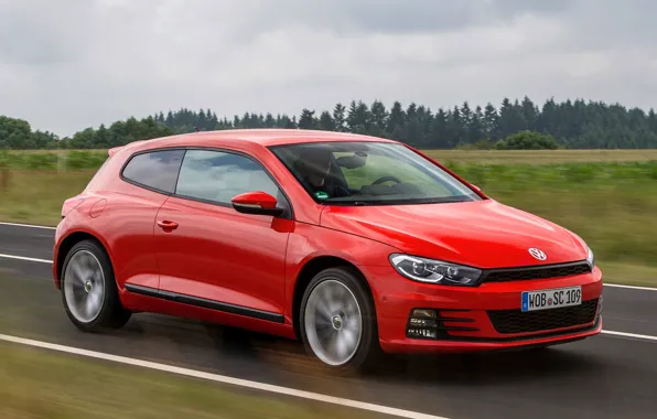 Picture Volkswagen, red, Scirocco, vw