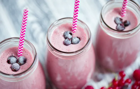 Picture berries, Breakfast, jars, drink, smoothies, Aleksandr Zamuruev