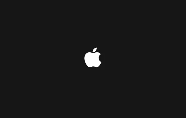 Apple, mac, black background, Hi-Tech