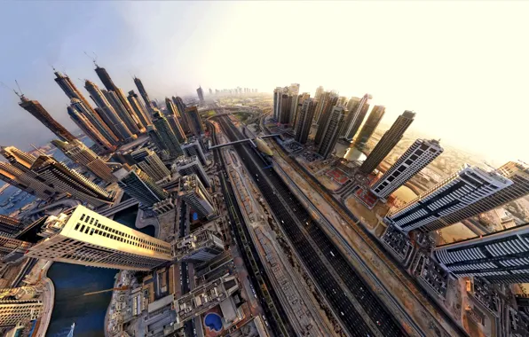 Picture the city, skyscrapers, Dubai, Dubai, UAE, Emirates