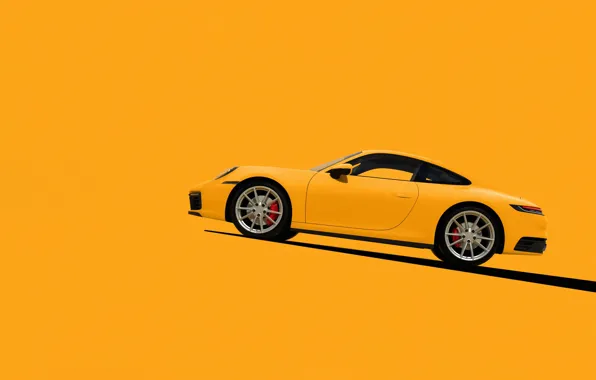 Picture machine, auto, rendering, 911, side view, Porsche 911, render, Supercar
