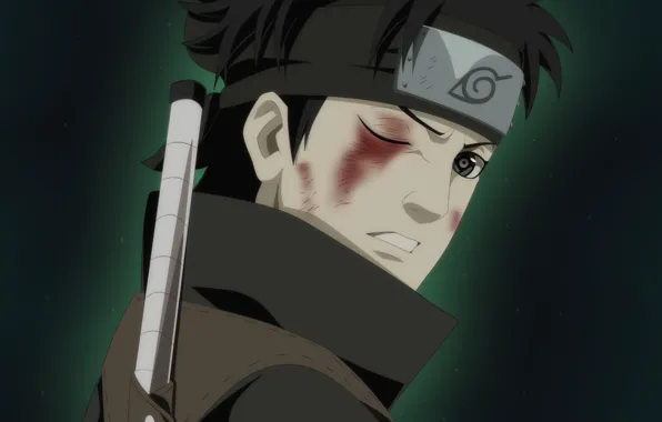 Artwork of shisui uchiha with sharingan eyes