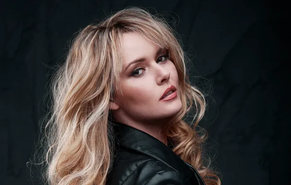 Picture look, girl, face, model, hair, jacket, blonde, Carla Monaco