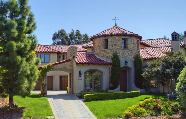 Picture style, Villa, home, architecture
