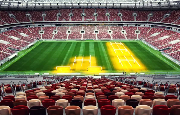 Sport, Football, Russia, Stadium, Luzhniki, Stadium, Lawn, Tribune