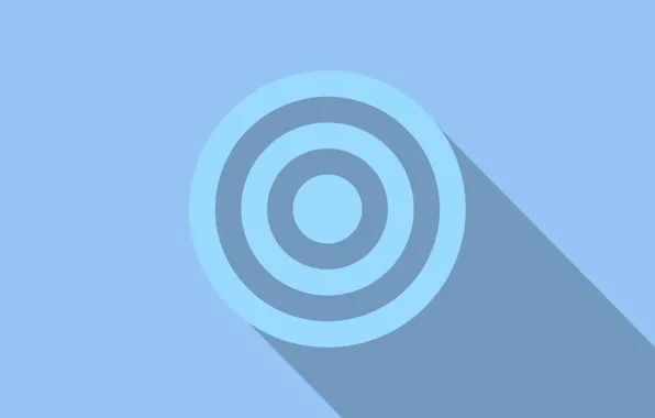 Circles, shadow, blue background, circle
