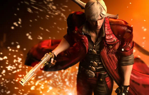 Wallpaper Gun, Dante, Devil May Cry for mobile and desktop, section игры,  resolution 1920x1080 - download