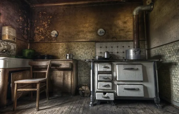 Table, chair, kitchen