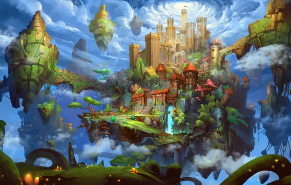 The game, fantasy, art, location, environment, YongHui JIA