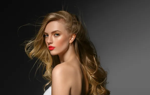 Look, face, pose, hair, portrait, beauty, profile, long hair