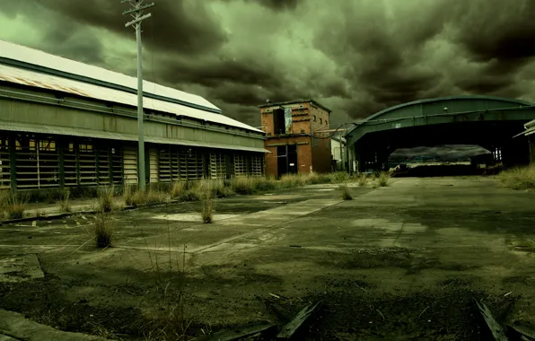 The darkness, hangar, garages
