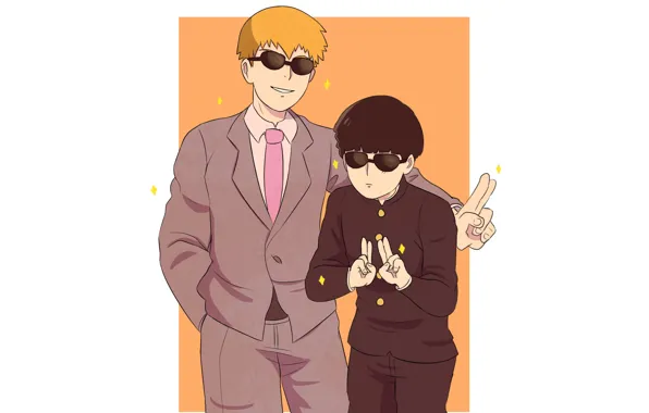 Picture Mob Psycho 100, Kageyama Shigeo, Mob psycho 100, Reigate Arataka, by azurite