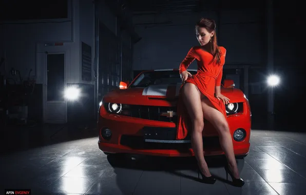 Auto, girl, Chevrolet, photographer, Camaro, girl, photography, photographer