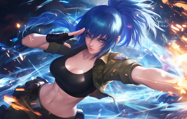 Picture game, king of fighters, leona heidern