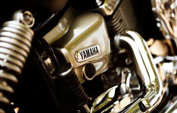 Motorcycle, Yamaha, chrome