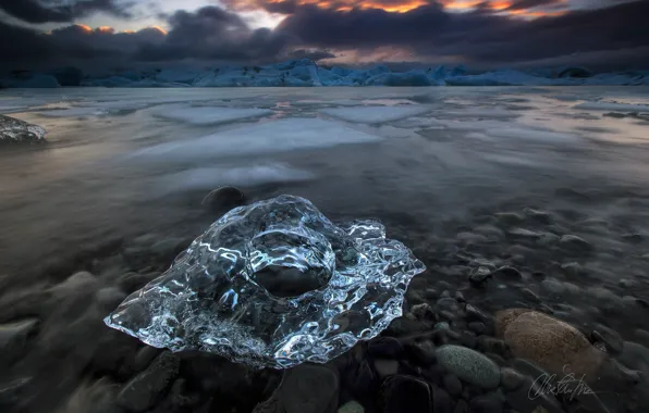Picture nature, ice, Iceland