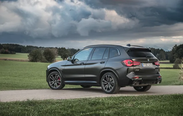 BMW, BMW, rear view, xDrive, xDrive30d, M Sport, 2021
