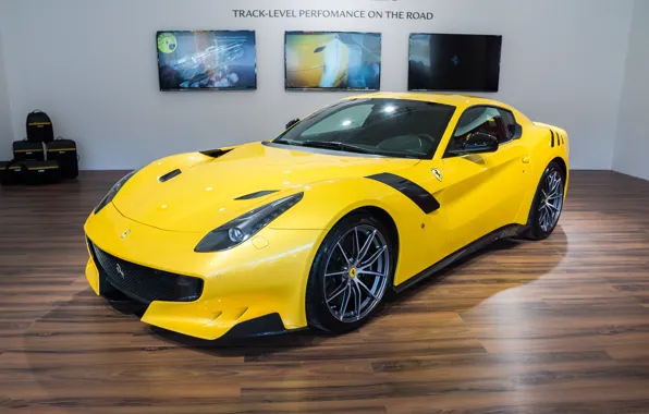 Ferrari, yellow, room, F12, tdf