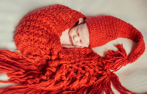 Sleep, plaid, cap, Baby, baby