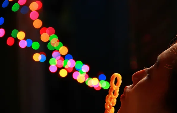 Picture light, background, bokeh