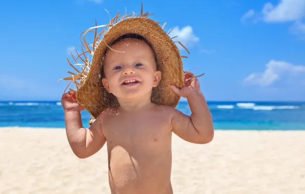 Sea, the sky, joy, stay, child, sky, sea, child