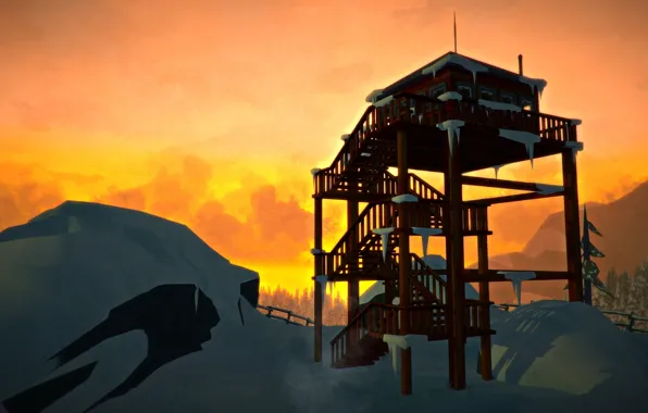 Sunset, Minimalism, Sunset, Minimalism, The Long Dark, Indie game