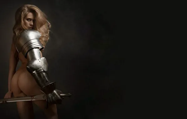 Blonde, Blood, Sword, Ass, Armor, Anastasia Abramova, Eric Burhani