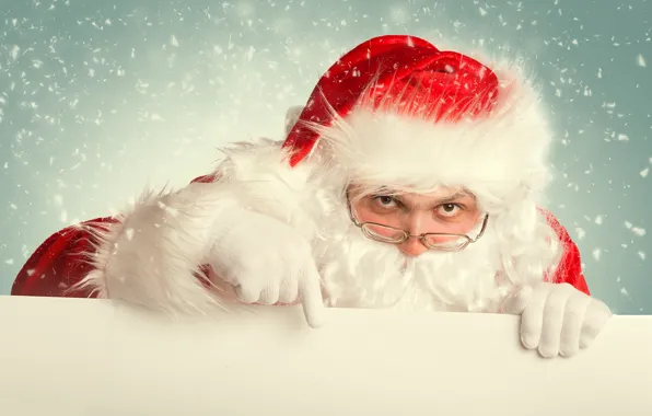 Glasses, Santa Claus, Santa Claus