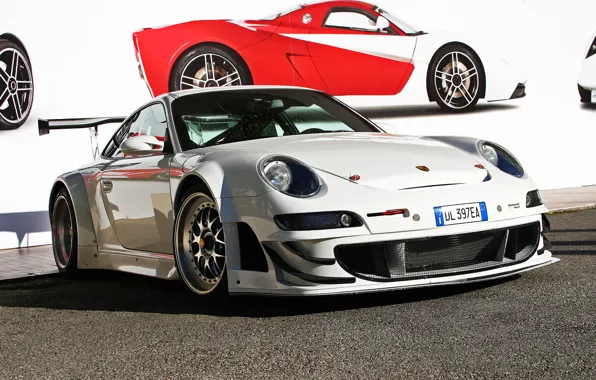 White, 911, Porsche, white, Porsche, GT3, RSR