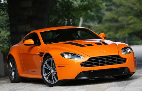 Picture Aston Martin, Vantage, V12, orange