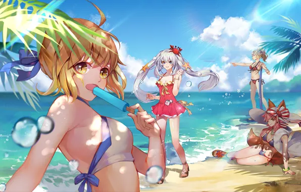Picture beach, girl, Fate / Grand Order, The destiny of a great campaign