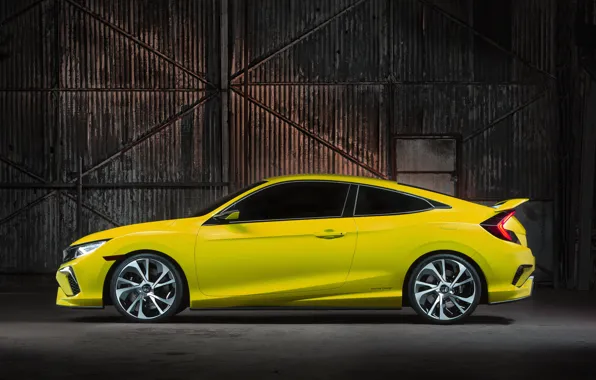 Coupe, Honda, in profile, 2015, Civic Concept