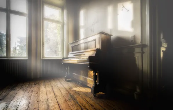 Picture light, music, piano