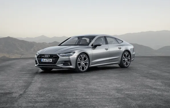 Picture Audi, German, 2018, Silver, Premium, A7