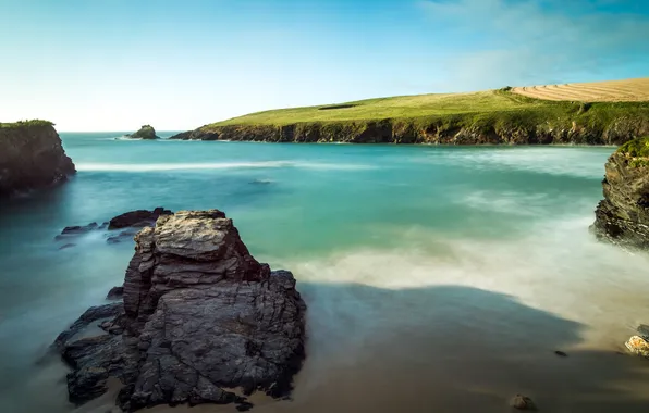 Sea, summer, landscape, shore