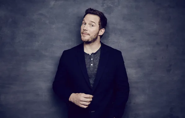 Look, male, jacket, Chris Pratt