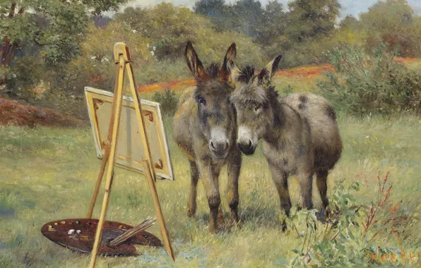 Picture English painter, British painter, The unlikely connoisseurs, Herbert William Wicks, Herbert William Weekes, Incredible experts