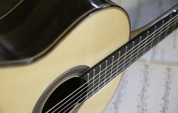 Macro, music, guitar