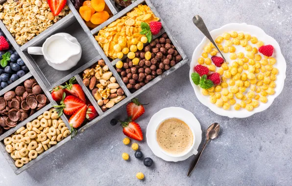 Coffee, Breakfast, milk, cereal, Iryna Melnyk