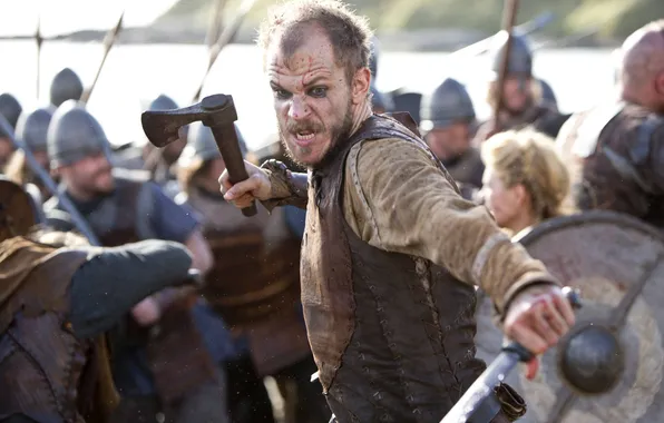 Picture battle, the series, drama, Vikings, historical, The Vikings, Floki, Gustaf Skarsgård