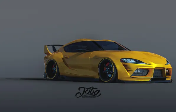 Wallpaper Toyota Supra, sports car, Javier Oquendo, 2020 custom aero ...